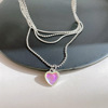 Brand pendant, design necklace heart shaped, suitable for import, moonstone