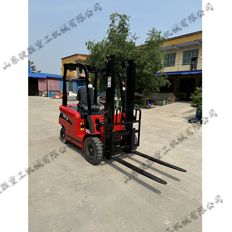 四轮座驾式电动叉车 前移式物流站运输堆高车 港口货运站升降车