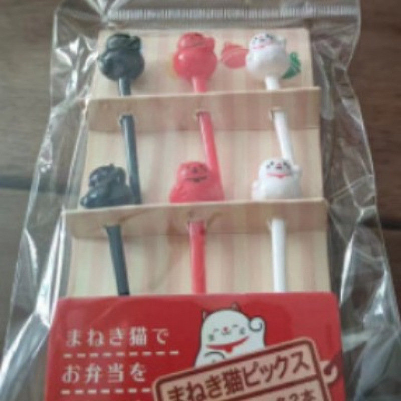 Japón hogar dibujos animados horquilla de fruta creativa para niños animales lindos horquilla de fruta de plástico set Bento stick