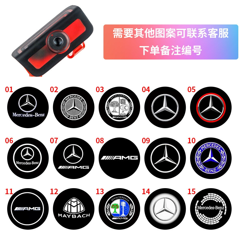 Подходят для дверных приветственных ламп Mercedes-Benz 22-23 C-Class W206/C200/C300/New S-Class Maybach автомобильная подсветка