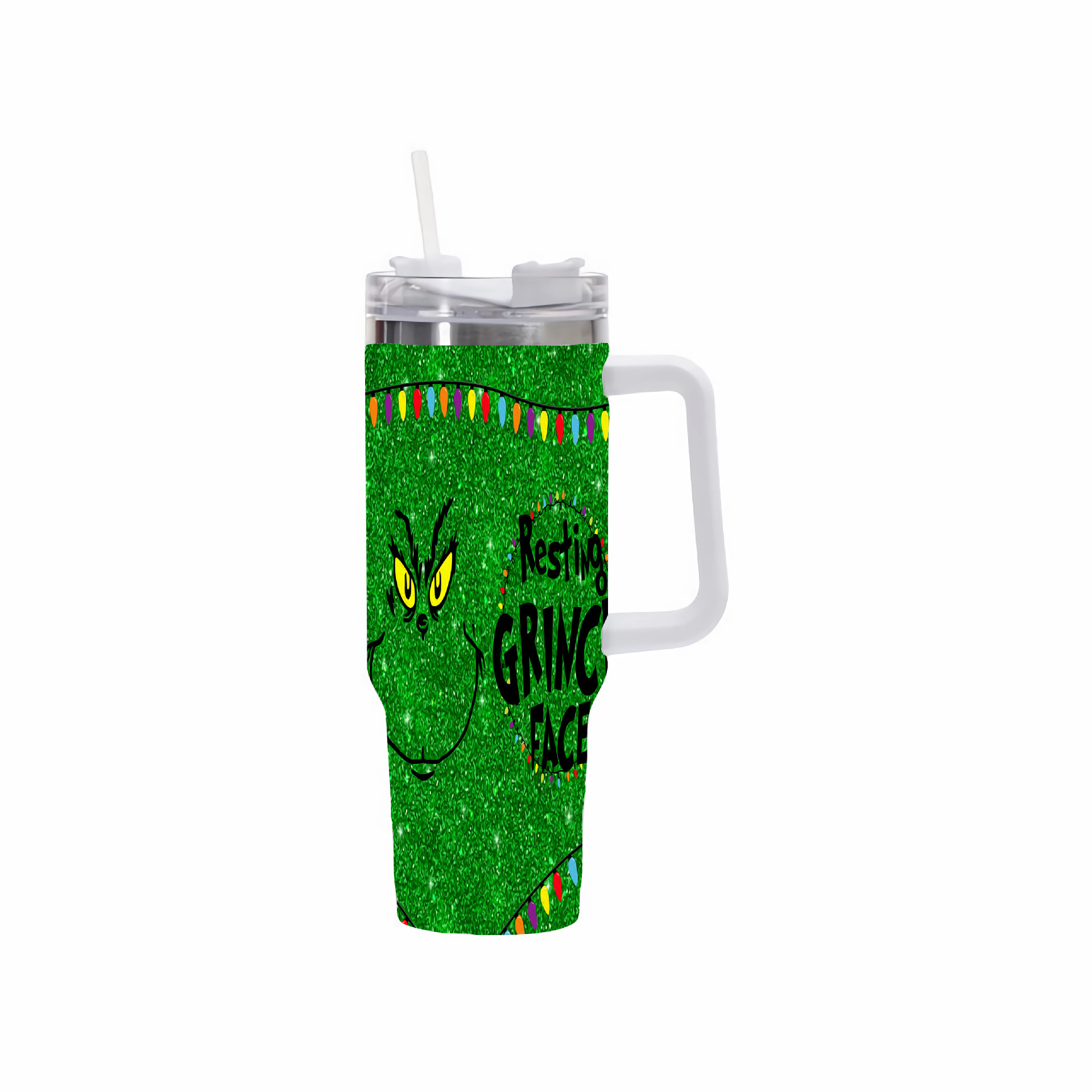 Transfronterizo nuevo creativo 40oz taza de helado taza de coche al aire libre Halloween Navidad regalo taza de paja