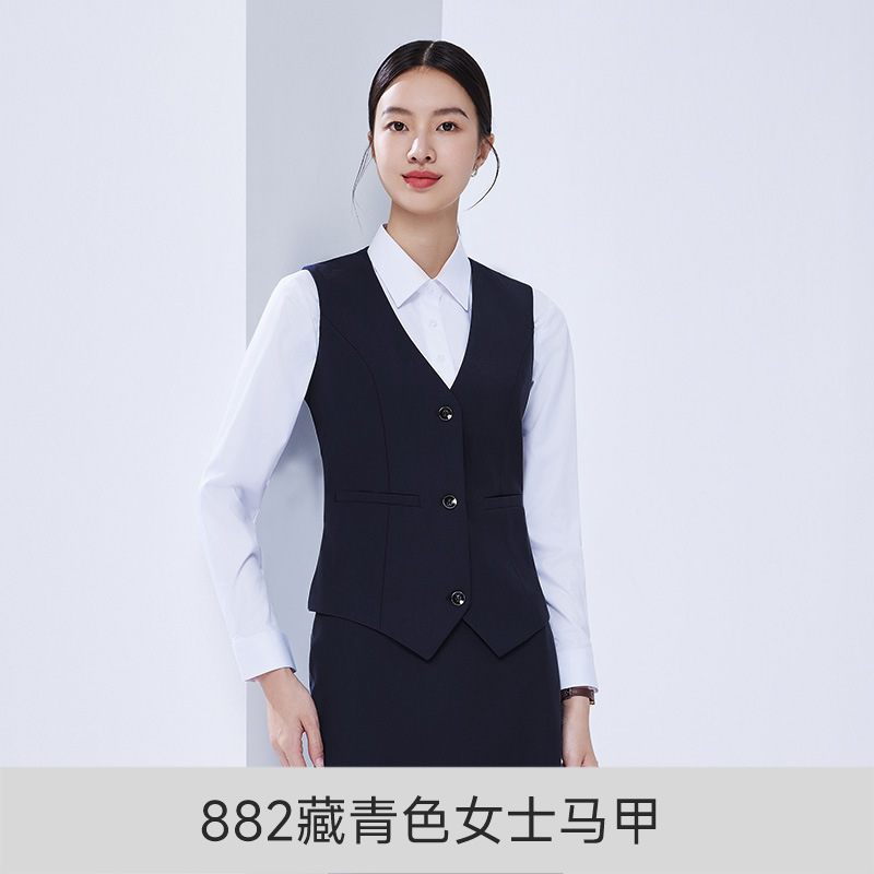 882 네이비 블루 여성용 조끼