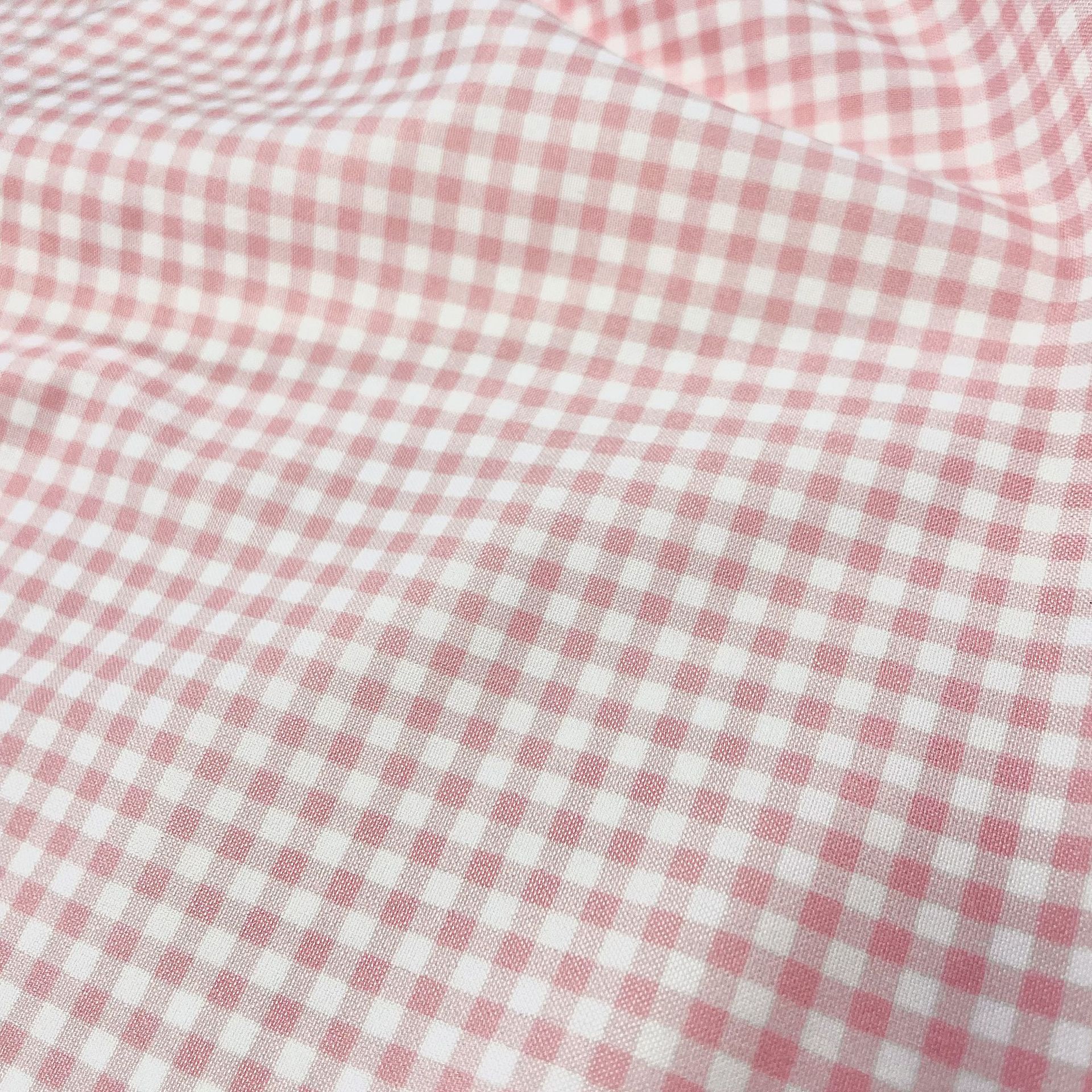 Tejido de poliéster a cuadrícula 100D cuatro lados 3mm tela de impresión a cuadrícula primavera y verano vestido de tela de camisa de poliéster
