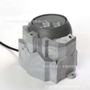 led spotlight outdoor lighting imitation stone shell waterproof landscape decorative light warm light RGB mini projection light