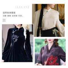 Antique-style qipao button Hanfu ethnic metal bead pendant bracelet hollow alloy scattered beads wholesale buttons