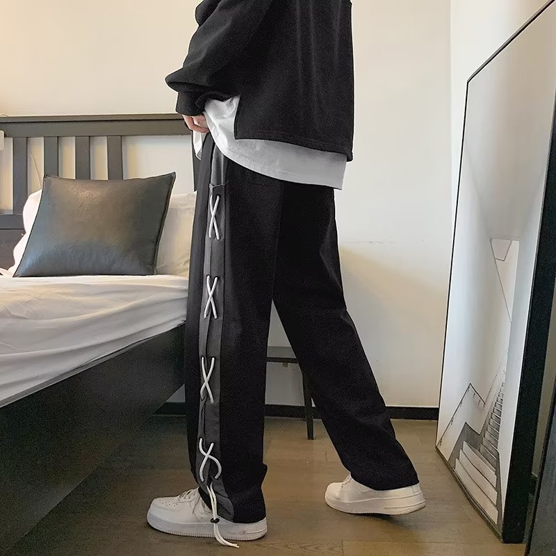Tide, trousers, American style, oversize