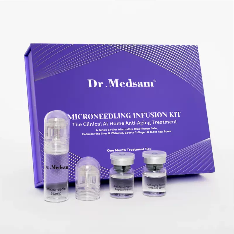 英国同款微针导入精华套盒填充抗皱纹跨境Microneedling Infusion
