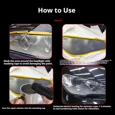 Auto glass repair liquid, Supply Car Headlight Cleaning and