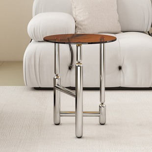 ins Internet celebrity cloud tea table storage rack trolley dining car movable living room sofa acrylic corner table