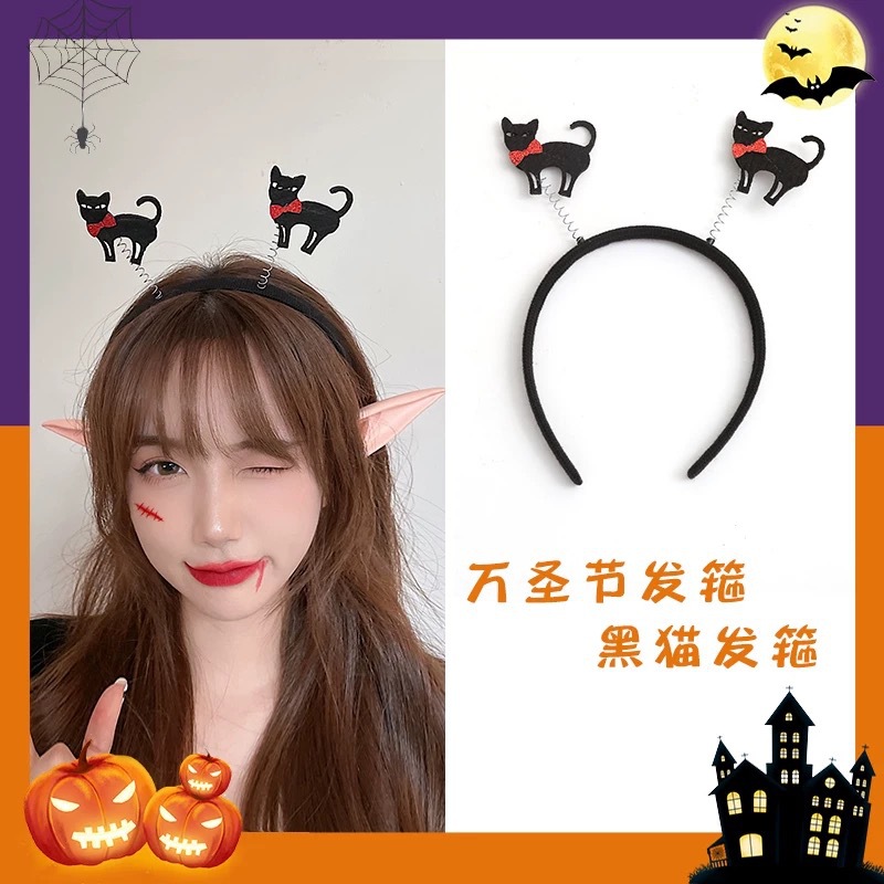 Halloween transfronterizo anillo de cabello personalidad extraña calabaza de alto nivel accesorios accesorios de vestir joyas especiales de cabello