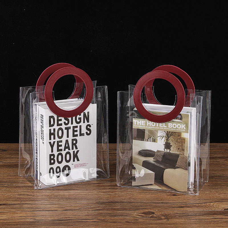 透明pvc礼品袋ins风礼品喜糖包装购物袋广告商务活动用品收纳胶袋