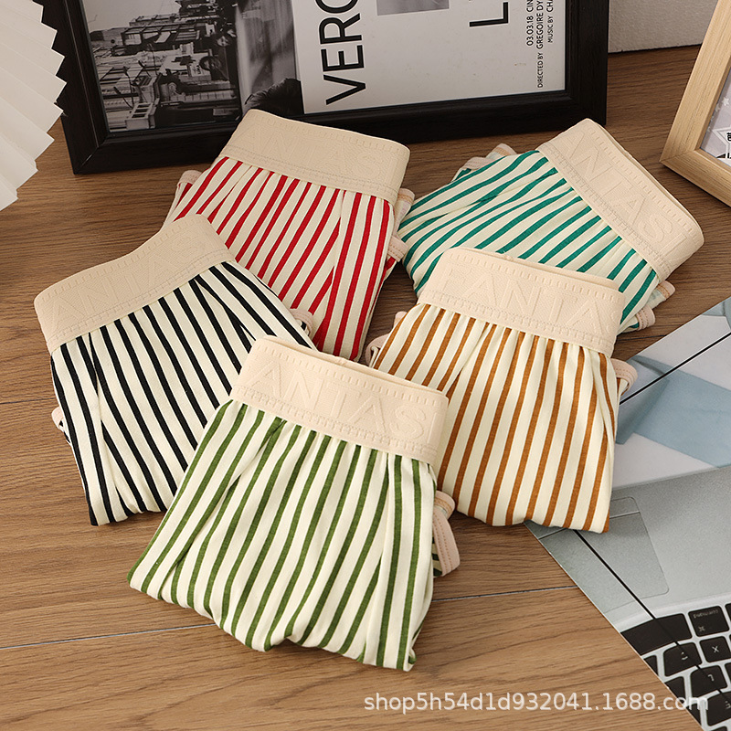 In-Stock Vintage Style Men's Cotton Boxer Shorts, Loose Fit, Wholesale Available