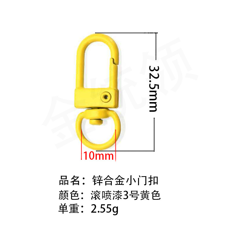 Exemplar de entrega gratuita de 100 colores juguetes accesorios de color, botón de puerta, botón de bolsa, llavero DIY Wenchuang