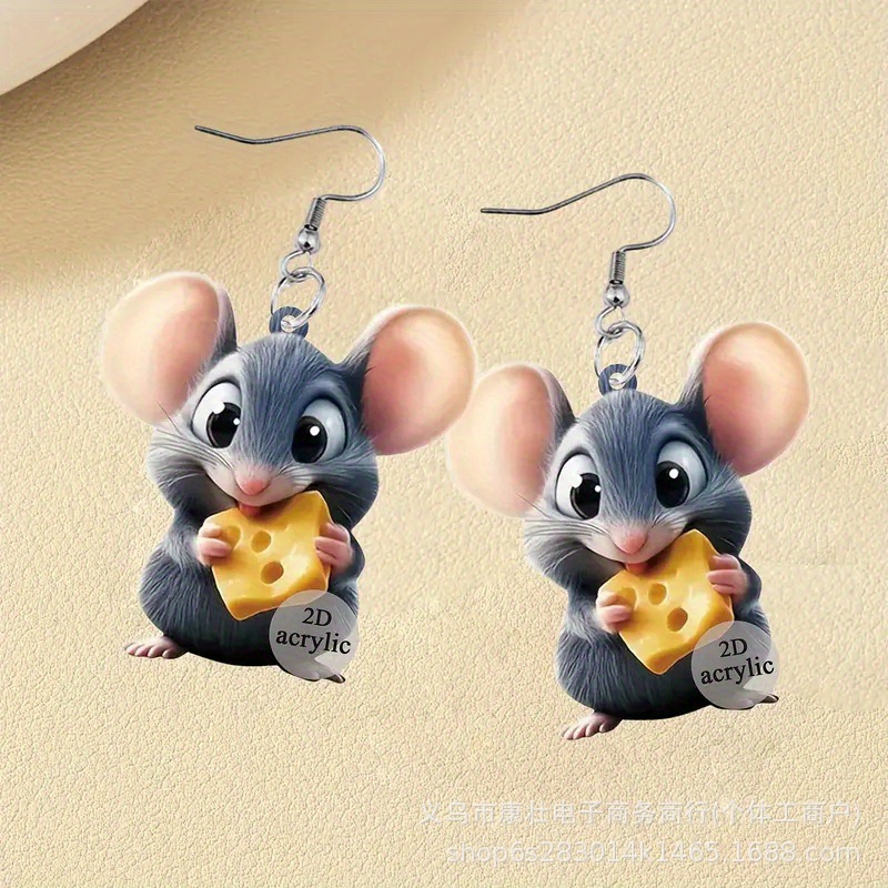 acrylic fashionable elegant design cartoon earrings