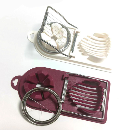 Stainless steel multi-function egg cutter two-in-one egg cutter household cutter preserved egg splitter slicer