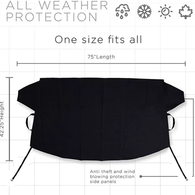 Snow Cover 600D Oxford Cloth: Car snow shield