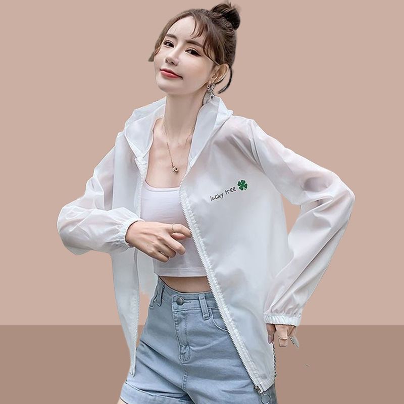 Women's Short Sun Protection Jacket, 2024 Summer New Style, Petite Korean Style, Versatile Casual Outdoor UV Protection Short Jacket