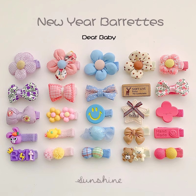 Bebé coreano no daña cabello lindo super lindo broche de sudor para niños tarjeta de cabello de seguridad para niñas bebés todo incluido broche de tela