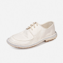 工厂直销2025春夏新款休闲皮鞋马皮棕色轻便透气男士鞋