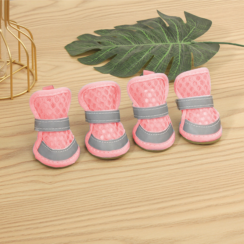 중공 가장자리 샌들 "핑크]