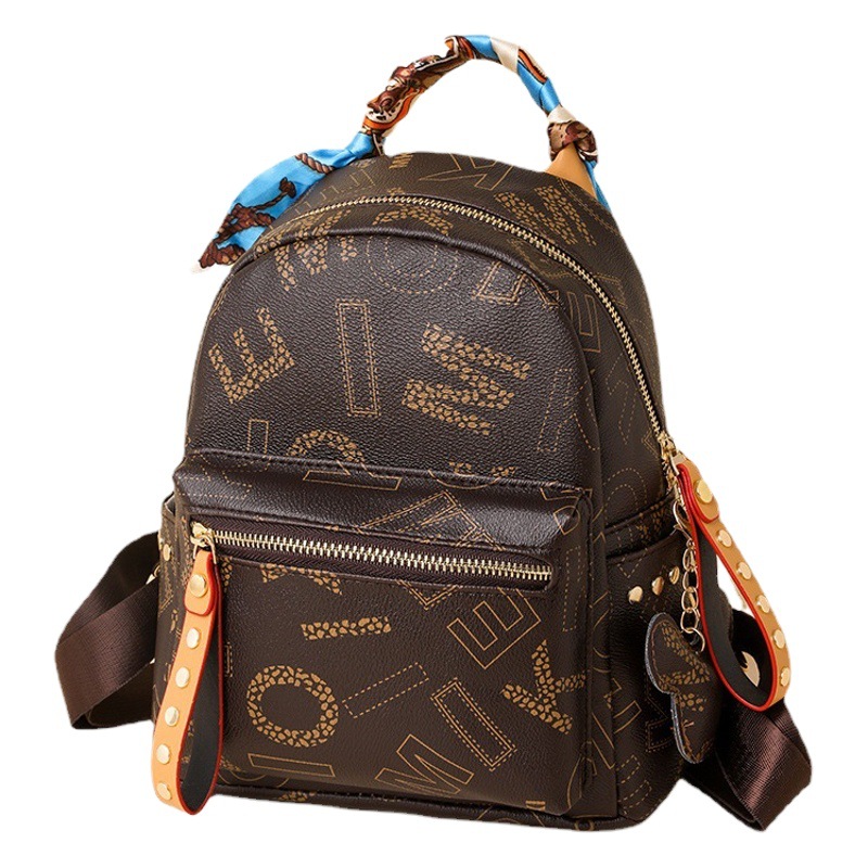 2024 nuevo bolso de las mujeres mochila moda estudiante mochila carta de impresión bolsa de gran capacidad bolsos de las mujeres al por mayor