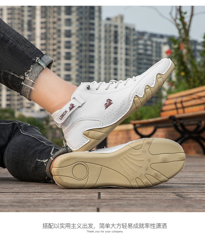 Bốt Martin nam cổ cao dáng bạch tuộc, giày bốt ngắn da lộn gót bằng — C8008 kaki, C8008 màu xám, C8008 màu đen, F8008 màu hồng chi tiết 12