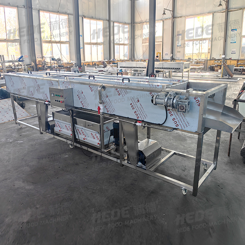 商用槐花蒸汽杀青机 隧道式果蔬蒸煮杀青设备 脱骨鸡爪高温蒸煮机