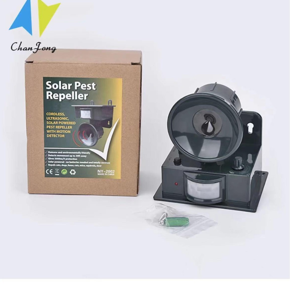Solar Ultrasonic Bird Repellent Repellent Deer Cat Repellent Dog Repellent Mouse Repellent New Animal Repellent