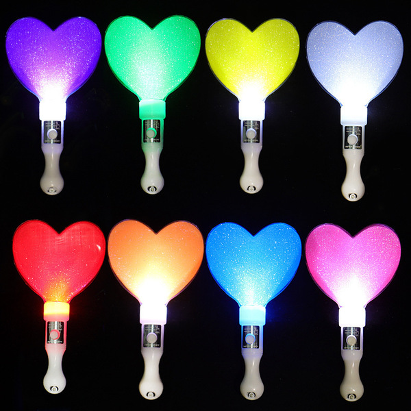 Strict selection of short glowing love stick pentagram