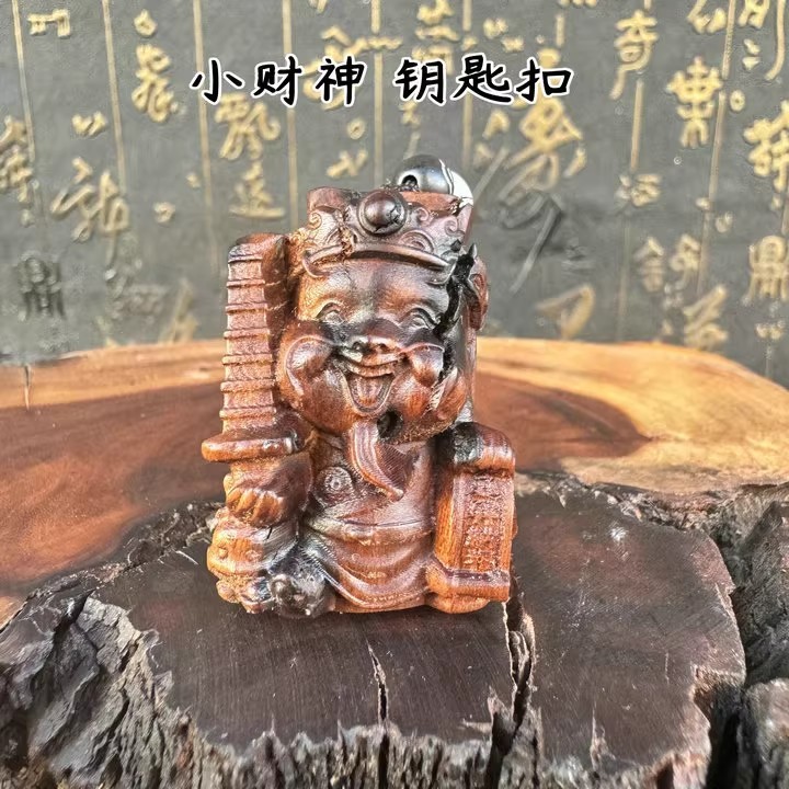 ナツメ材文昌塔、麒麟、関公、獅子、小福神、キツネなどのペンダント、キーペンダント、バッグペンダント|undefined