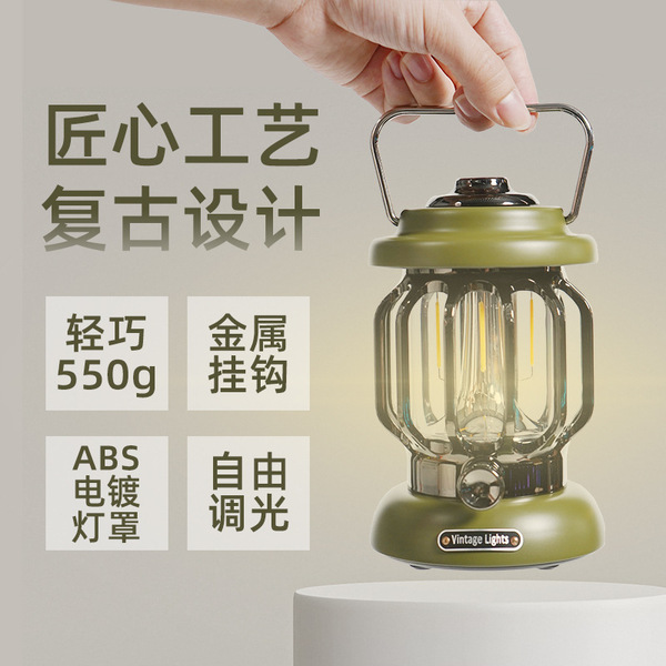Travel retro LED handheld tent for camping