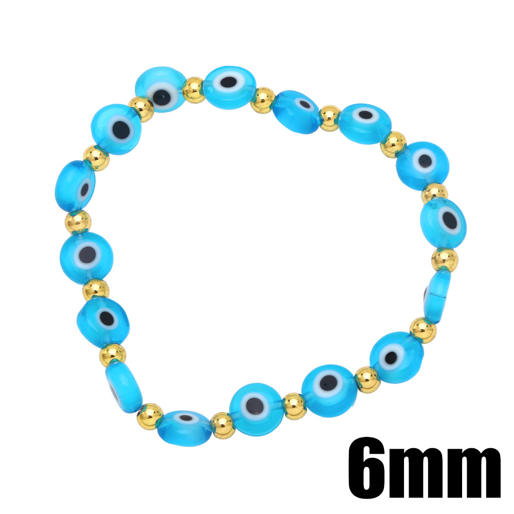Fashion Resin Copper Eyes Bracelet Daily Unset Copper Bracelets display picture 11