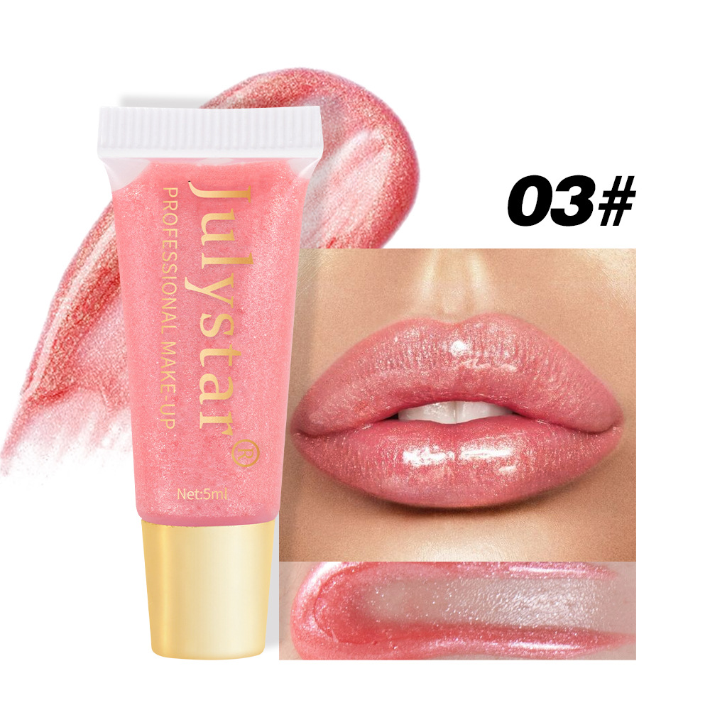 Julystar Moisturizing and Hydrating Pearlescent Lip Gloss Long-lasting Water Repellent Lip Oil Easy to Color Lip Makeup wholesale undefined