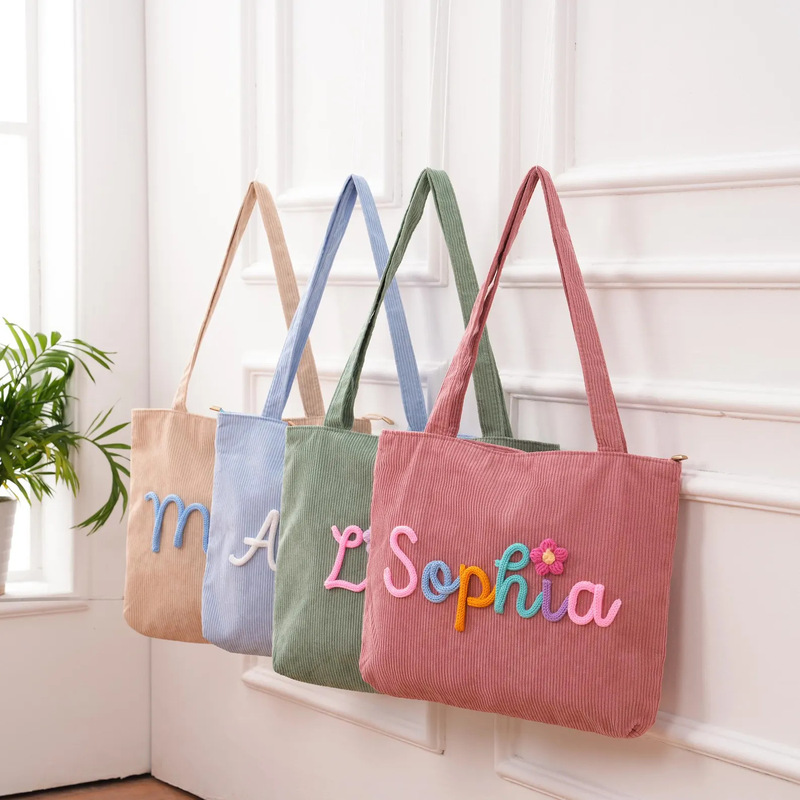 Etsy Cross-Border Fashion Trend Simple Handbag Women's Bag Corduroy Casual Women's Bag Single Shoulder Underarm Bag Etsy Cross-Border Fashion Trend Simple Handbag Women's Bag Corduroy Casual Women's Bag Single Shoulder Underarm Bag