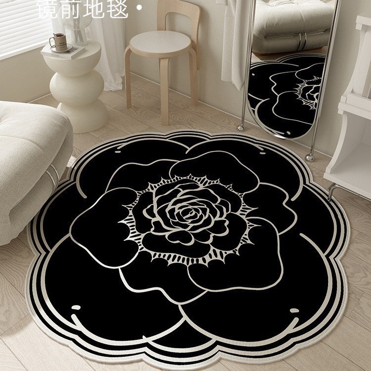 Light Luxury Flower Shaped Absorbent Floor Mat Small Xiangfeng Bathroom Doorway Dirty Resistant Foot Mat Diatom Mud Non-Slip Quick-Dry Carpet