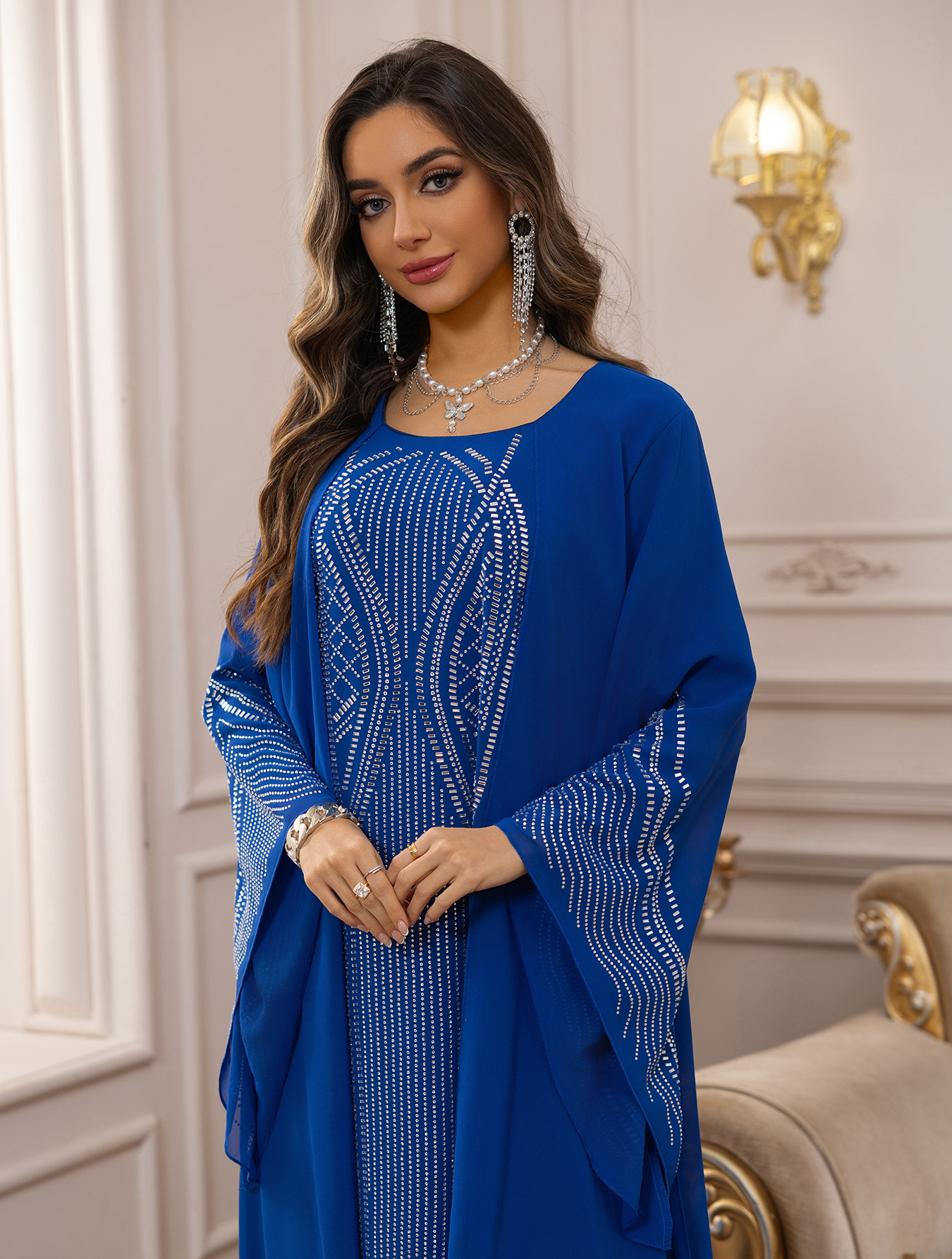 Middle Eastern Long Robe,Women’s Plus Size Evening Dress