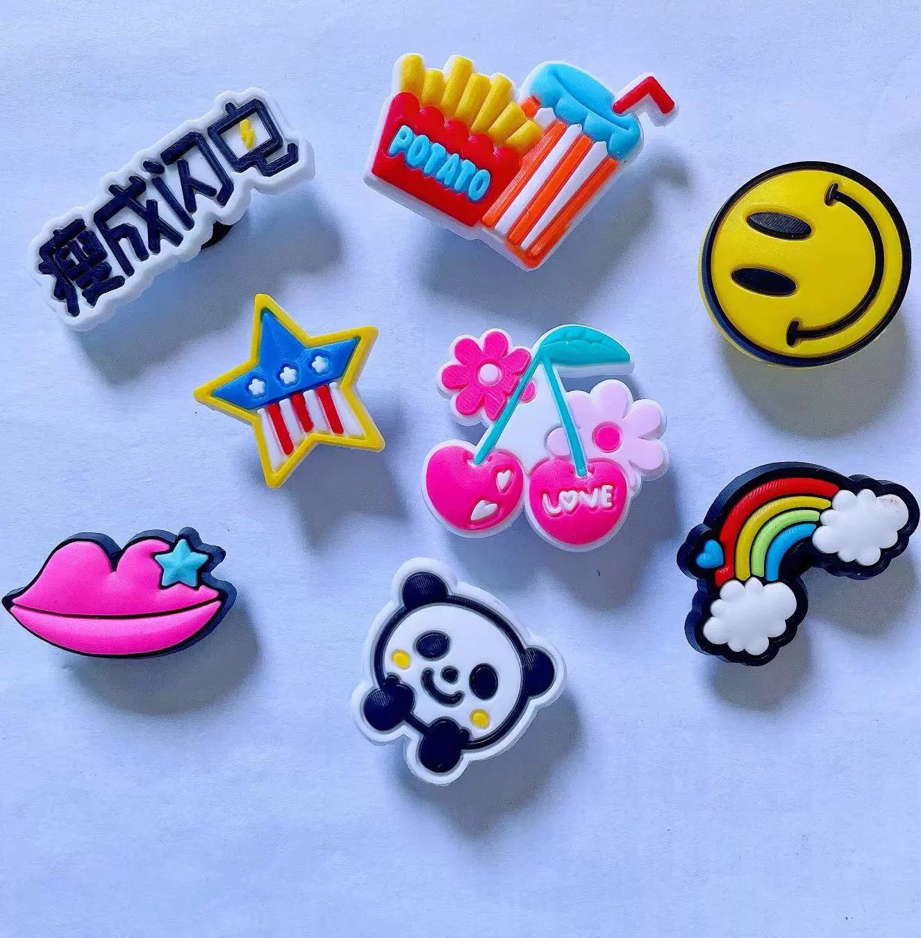 Обувь с отверстиями Обувь Цветочная Пряжка для обуви Садовая обувь Аксессуары для поделок Милая мультяшная Пряжка для обуви Нижняя Пряжка Украшение ПВХ Мягкая Резина