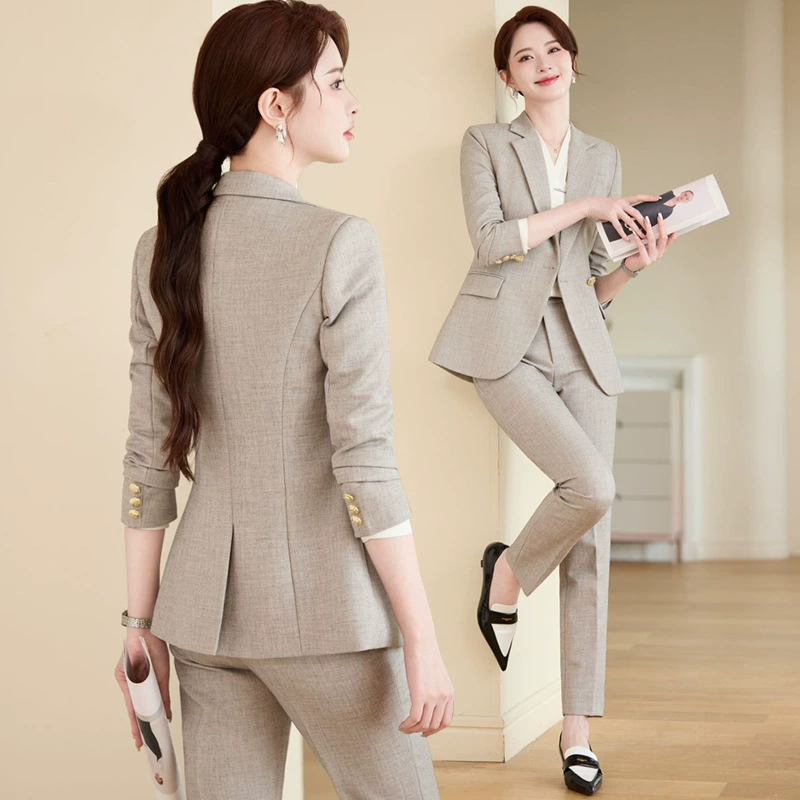 Элитные женские деловые костюмы для трансграничной торговли, новые модные костюмы для ведущих и пресс-операторов, официальные костюмы, профессиональная одежда для собеседований с государственными служащими