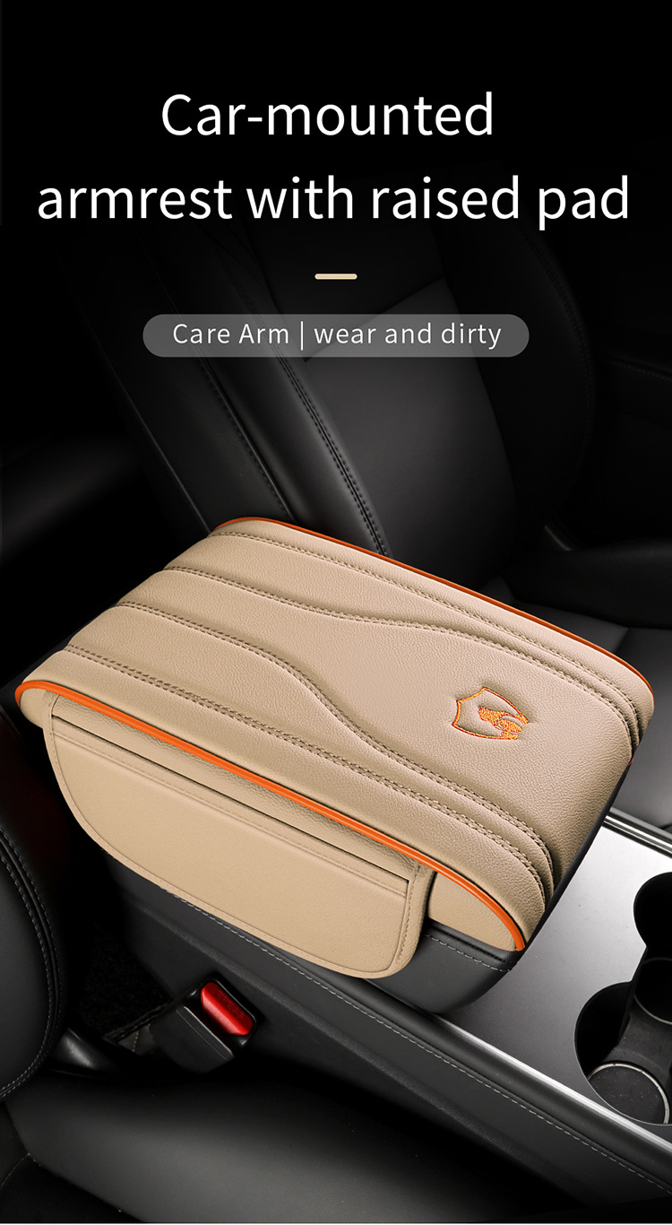 Car Armrest Box Pad Universal Storage Bag Car Phone Pocket