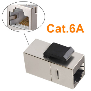 Gold-plated stainless steel shell six types of shielding module CAT6 cat6A panel network pass-through module computer module