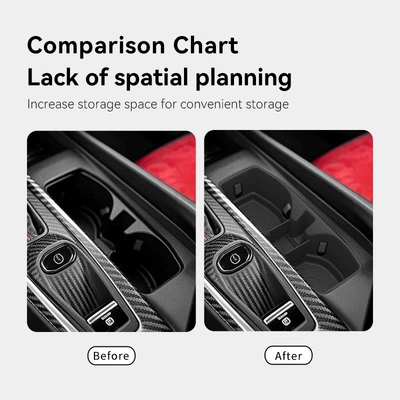 Anti-slip mat models, center console cup
