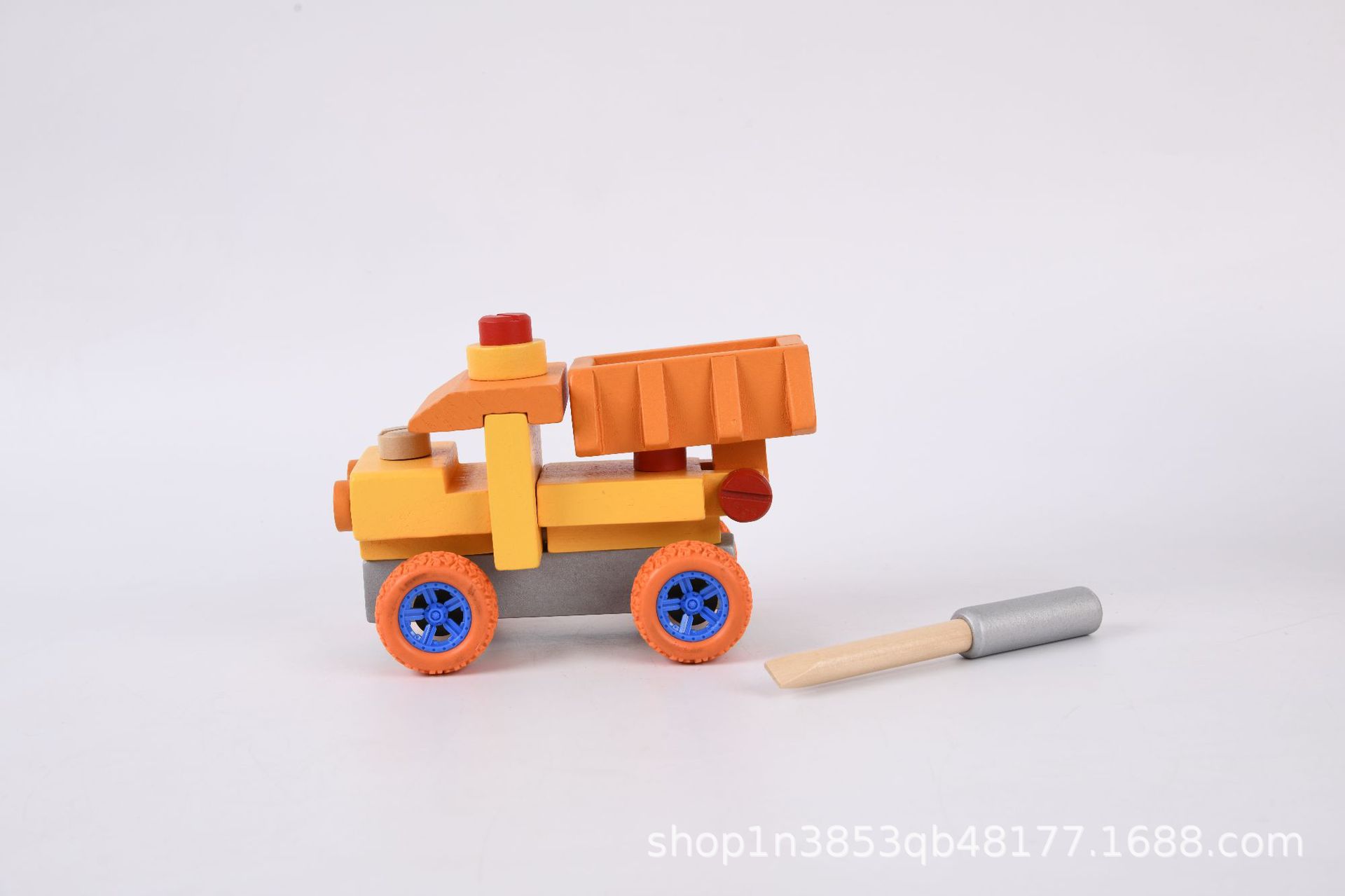 Baumont Educación temprana Puzzle Madera tornillo tuerca desmontable juguetes de ingeniería juguetes infantiles excavadoras juguetes transfronterizos