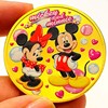 Painted cartoon children's coins heart shaped