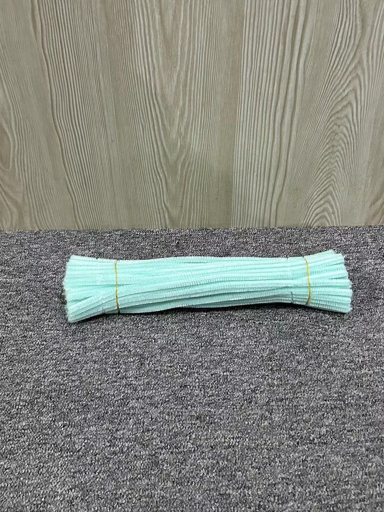 Colorido Raíz de lana Twist stick tira de lana accesorios de arcilla jardín de infantes DIY material hecho a mano limpiador de tuberías