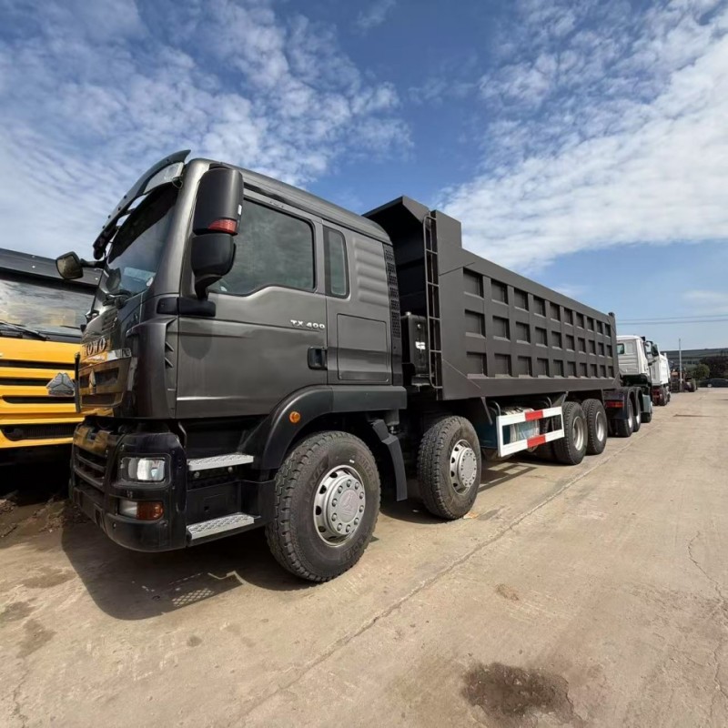Cross-Border Howo V7-X Dump Truck, Front Four and Rear Eight Sand and Gravel Transport Truck, Second-Hand Howo Dump Truck