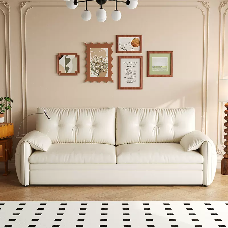 大象耳朵实木沙发床书房可折叠两用多功能小户型客厅双人2025新款