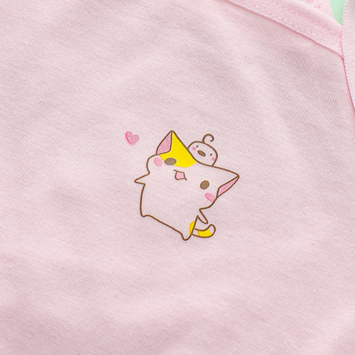 Pinduoduo explosive version of development adolescent primary school students vest pure cotton underwear bra girls inner wear cartoon anti-bulge