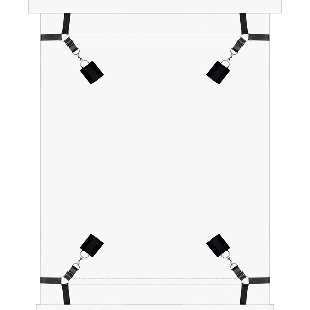 Multi-Use Bondage Bed Restraints with Detachable Triangular Straps for Couples — detail image 6