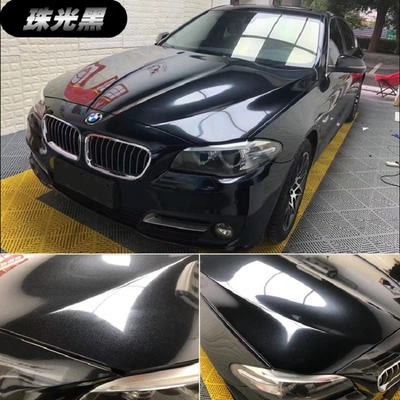 Auto Color Change Film: Pet Car Color Changing Film Dreamy - pet-pearlescent-black-152m-17m-white-label-flawless