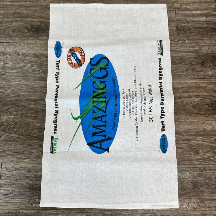 出口加拿大25kgPP小袋 彩色印刷编织袋 种子谷物饲料聚丙烯编织袋